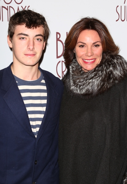 LuAnn de Lesseps with son Noel de Lesseps  Photo