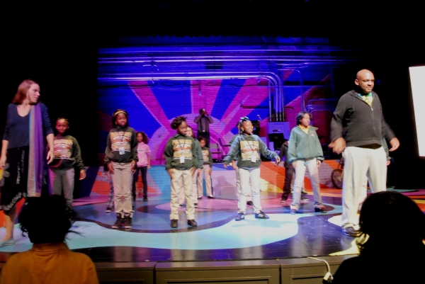 Photo Flash: Cast Members of Le Petit's HAIR Teach Music, Movement to Algiers Charter School Students 