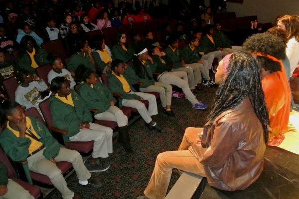 Photo Flash: Cast Members of Le Petit's HAIR Teach Music, Movement to Algiers Charter School Students 
