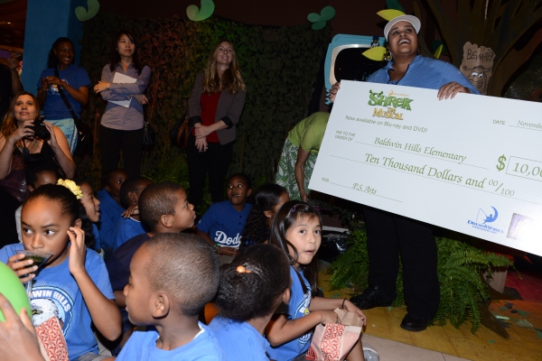 Photo Flash: SHREK THE MUSICAL Celebrates NAfME Grants with Baldwin Hills Elementary Image