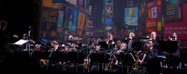 Conductor David Loud and Wynton Marsalis with the Jazz at Lincoln Center Orchestra Photo