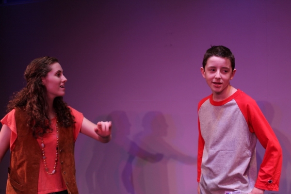 Amy Swartz as Patrice and tyler Montgomery as evan Photo