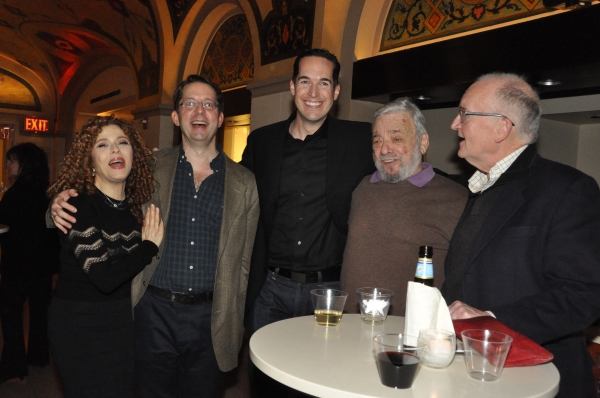 Bernadette Peters, David Loud, Parker Esse, Stephen Sondheim and John Doyle Photo