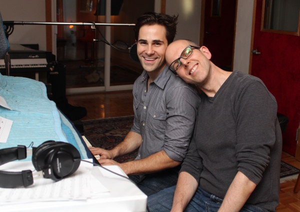 Photo Coverage: In the Recording Studio with MURDER FOR TWO! Image