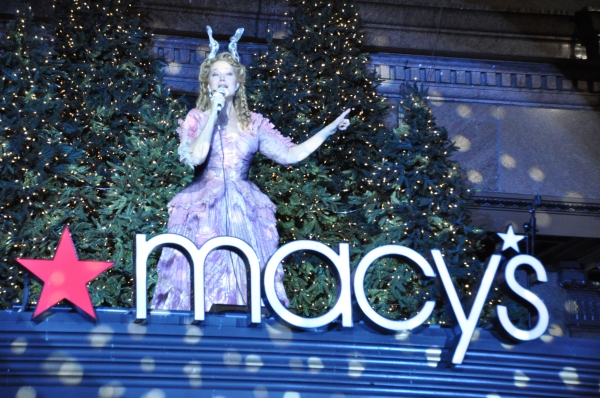 Photo Coverage: Rebecca Luker, Laura Osnes & More Perform at Macy's Christmas Windows Unveiling Image