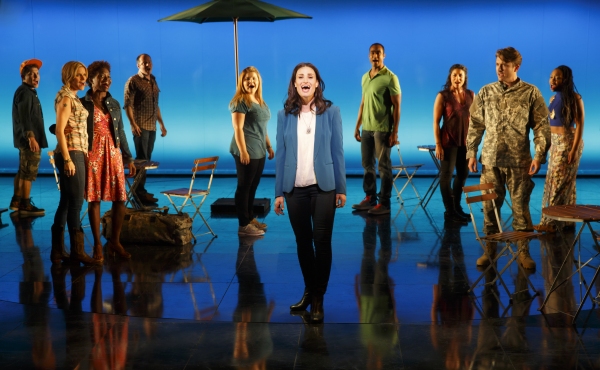 Idina Menzel as Elizabeth and the Company of the original musical If/Then  Photo