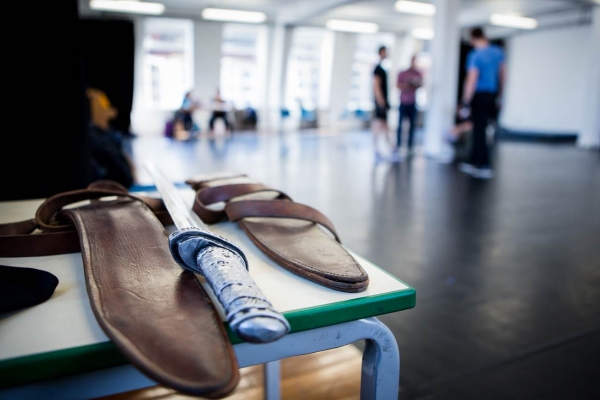 Photo Flash: In Rehearsal with Tom Hiddleston & More for Donmar Warehouse's CORIOLANUS Image