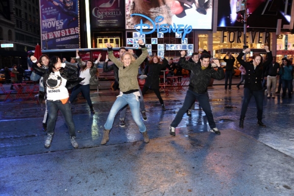 Photo Flash: Drama League Founding Supporters' Flash Mob Proposal in Times Square Image