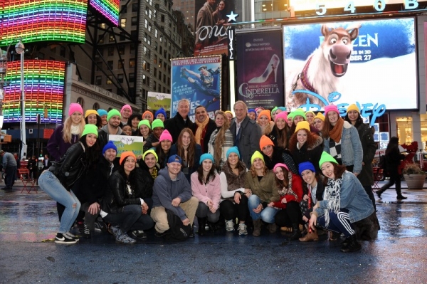 Photo Flash: Drama League Founding Supporters' Flash Mob Proposal in Times Square Image