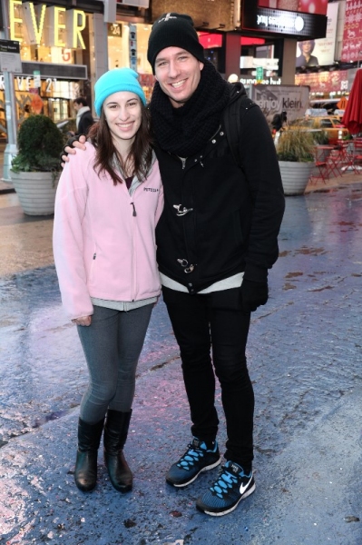 Photo Flash: Drama League Founding Supporters' Flash Mob Proposal in Times Square Image