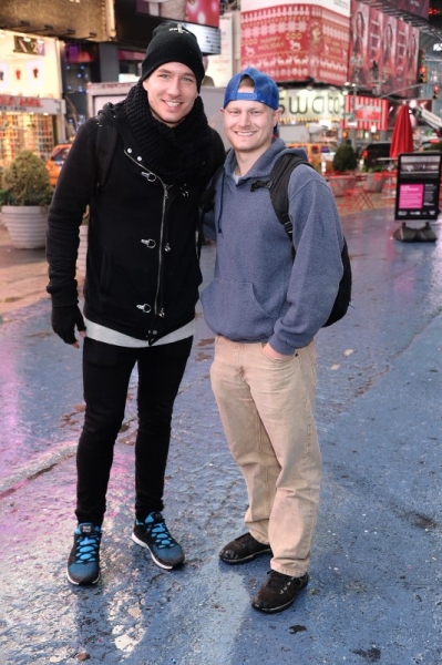 Photo Flash: Drama League Founding Supporters' Flash Mob Proposal in Times Square Image