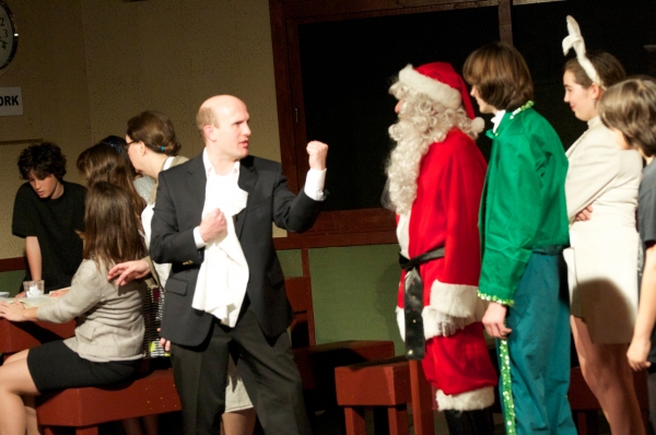 Mr. Potcher prepares to fight the Lost Holidays. (from left:  Osric Holt, Fiona Okida Photo