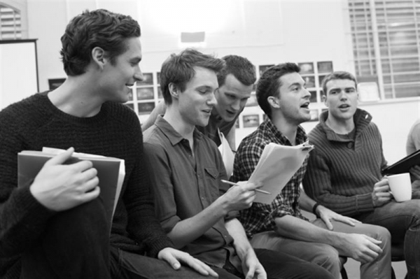 Photo Flash: In Rehearsal with DOCTOR WHO's Matt Smith & More for AMERICAN PSYCHO 
