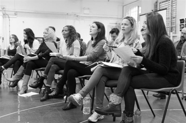 Photo Flash: In Rehearsal with DOCTOR WHO's Matt Smith & More for AMERICAN PSYCHO Image