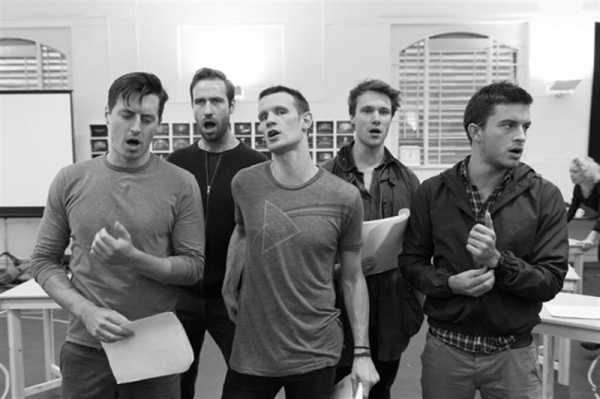 Photo Flash: In Rehearsal with DOCTOR WHO's Matt Smith & More for AMERICAN PSYCHO Image