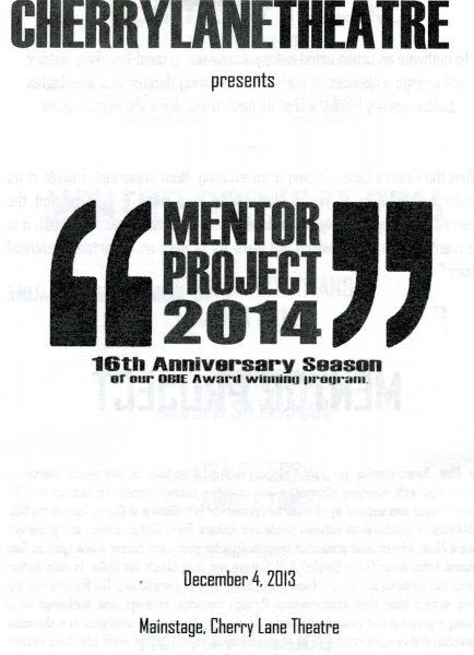 Photo Coverage: David Henry Hwang, Lynn Nottage & More Launch Cherry Lane Theatre's MENTOR PROJECT 2014 Image
