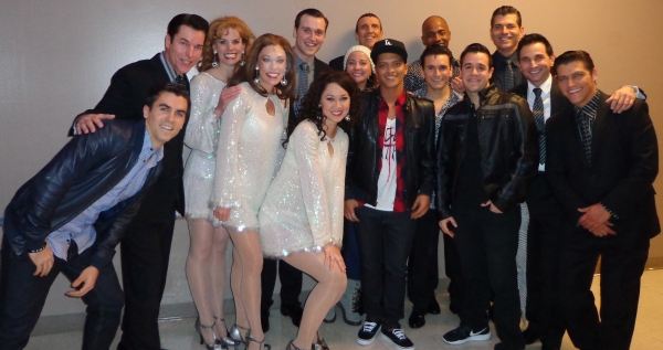 Photo Flash: Bruno Mars Visits JERSEY BOYS in Las Vegas Image