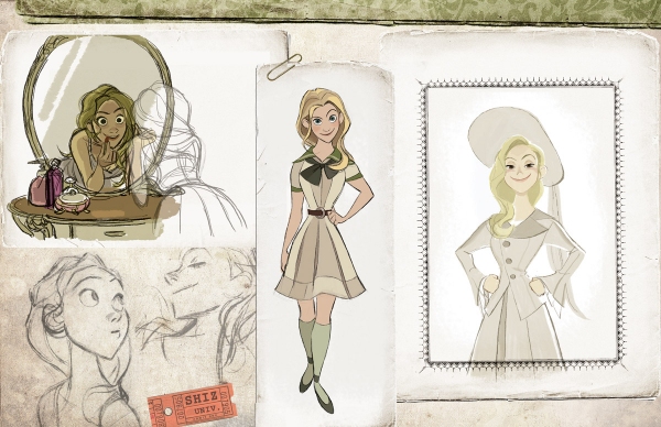 Photo Flash: WICKED As An Animated Film? Disney Artist Imagines Cartoon Elphaba, Glinda and More! Image
