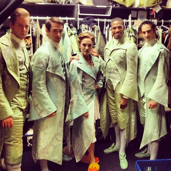 Photo Flash: Saturday Intermission Pics - Dec. 7 - Part 2 - Laura Osnes is 'One of the Guys' at CINDERELLA; Plus La Jolla's SIDE SHOW, 'PHANTOM' & EVITA Tours! Image