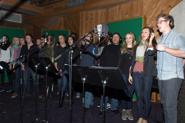 Photo Coverage: In the Recording Studio with Norbert Leo Butz, Kate Baldwin & the Cast of BIG FISH Image