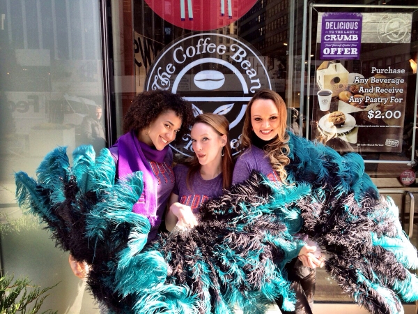 Photo Flash: PIPPIN's Sabrina Harper, Gabrielle McClinton & Bethany Moore Visit Coffee Bean & Tea Leaf Image
