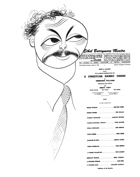 Photo Flash: Marlon Brando, Arthur Miller & More Immortalized by Hirschfeld; First Look at NYPL's THE LINE KING Exhibit! Image