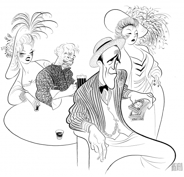 Photo Flash: Marlon Brando, Arthur Miller & More Immortalized by Hirschfeld; First Look at NYPL's THE LINE KING Exhibit! Image