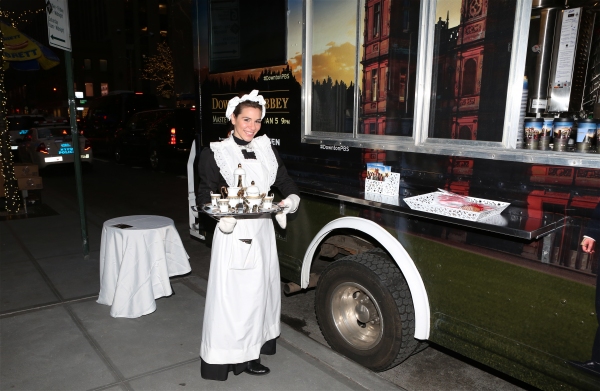 Photo Coverage: A GENTLEMAN'S GUIDE TO LOVE AND MURDER Cast Has Afternoon Tea at Downton Abbey Food Truck! Image