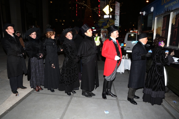 Photo Coverage: A GENTLEMAN'S GUIDE TO LOVE AND MURDER Cast Has Afternoon Tea at Downton Abbey Food Truck! Image