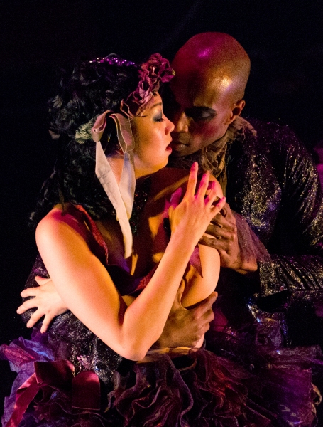 Kana Kimura and Davon Rainey in Nutcracker Rouge. Photographer: Robert Zash Photo