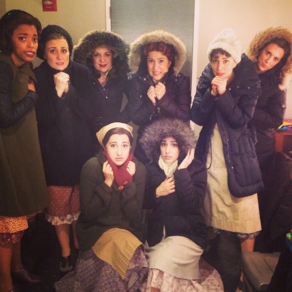 Photo Flash: Saturday Intermission Pics, Jan 4 - Part 2 - EVITA National Tour Proves it's Chilly in Argentina; Plus Off-Broadway's HANDLE WITH CARE, GHOST Tour & More! Image