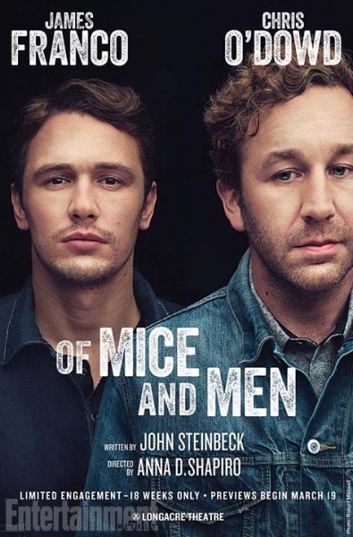 Photo Flash: First Look at James Franco & Chris O'Dowd in OF MICE AND MEN Poster! Image