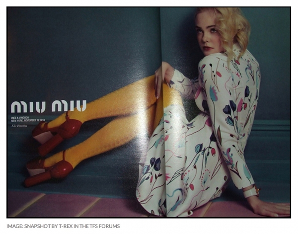 Photo Coverage: Miu Miu Spring Campaign Featuring Elle Fanning Image