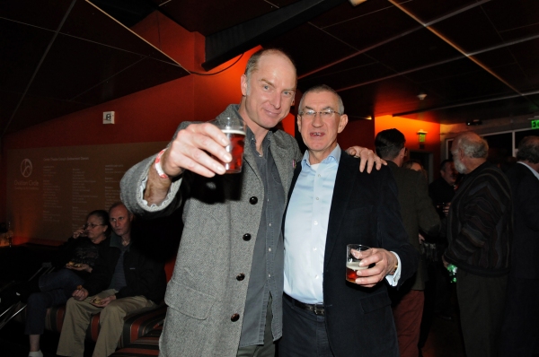 Actor Hugo Armstrong and cast member Barry McGovern Photo