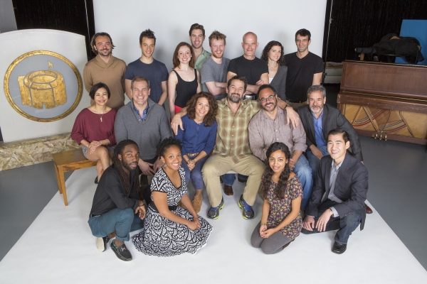 The cast of The Winter''s Tale: (back row, from left) Kushtrim Hoxha, A.Z. Kelsey, Lindsay Brill, Robbie Simpson, Brendan Spieth, Paul Kandel, Meaghan Boeing, and Patrick Zeller; (middle row) Angel Desai, Paul Michael Valley, Natacha Roi, Billy Campbell,  at 