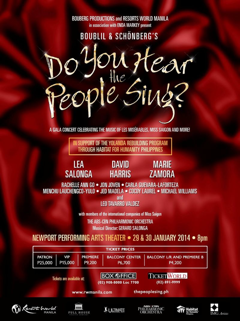 Photo Coverage: DO YOU HEAR THE PEOPLE SING? in Manila Meets the Press Image