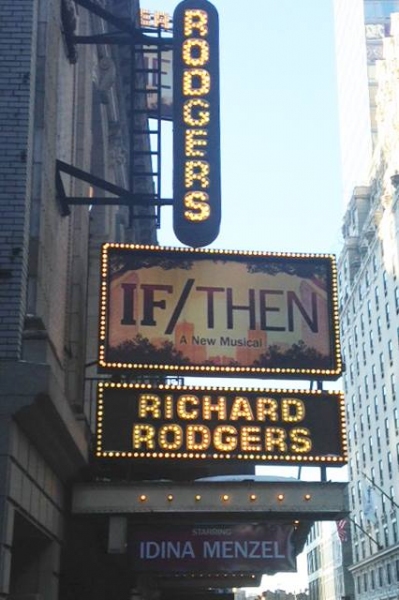 Photo Flash: First Look at the IF/THEN Broadway Marquee! Image