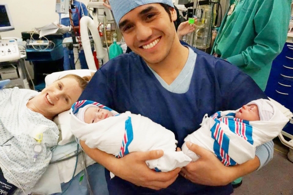 Photo Flash: ALADDIN's Adam Jacobs Welcomes Twin Sons! Image