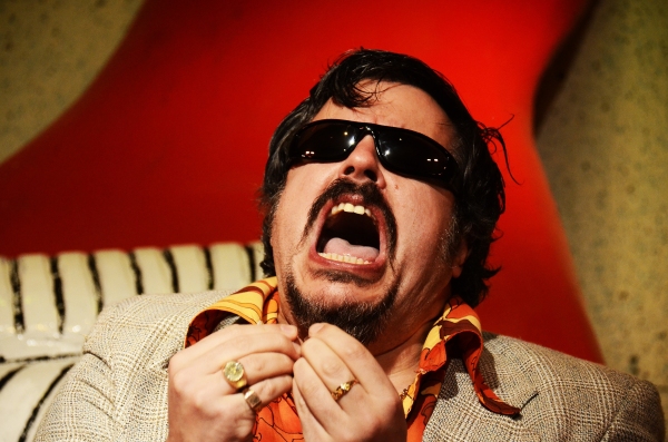 Rob Crouch (Dr Gonzo) in Fear and Loathing in Las Vegas. Photo by Nobby Clarke. Photo