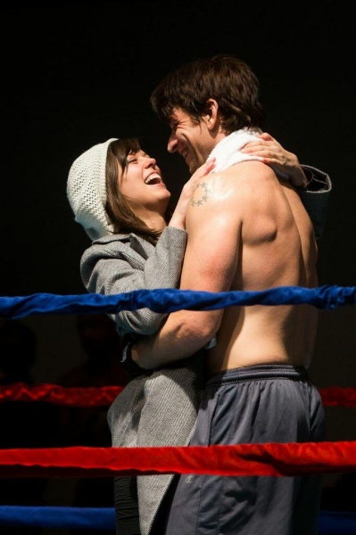 Margo Seibert and Andy Karl in rehearsal for ROCKY on Broadway Photo