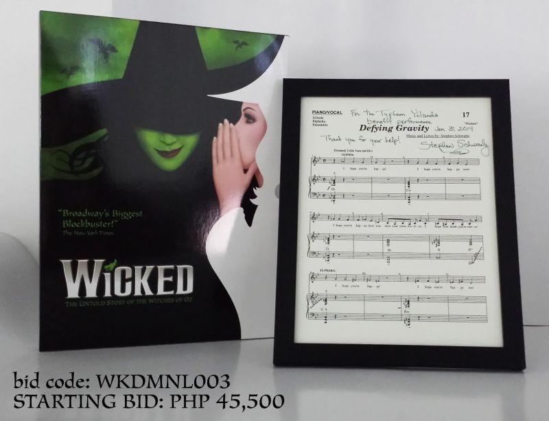 Photo Coverage: WICKED-Manila Holds Live Auction for Typhoon Victims Image