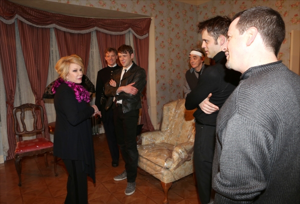 Exclusive Photo Coverage: Joan Rivers Visits  Cast of Red Bull Theater's LOOT  Image