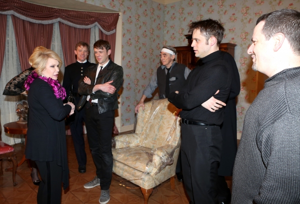 Exclusive Photo Coverage: Joan Rivers Visits  Cast of Red Bull Theater's LOOT 