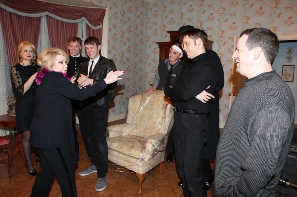 Exclusive Photo Coverage: Joan Rivers Visits  Cast of Red Bull Theater's LOOT  Image
