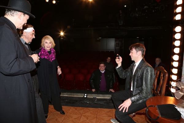Exclusive Photo Coverage: Joan Rivers Visits  Cast of Red Bull Theater's LOOT  Image