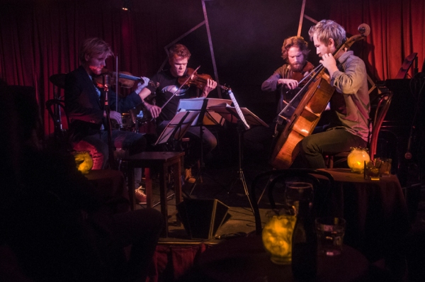 Photo Flash: Danish String Quartet Gives Pop-Up Performance at Manderley Bar 