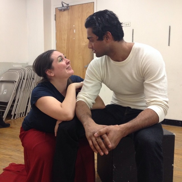 Kim Rogers (Mrs. Muskat) and Gerrard Lobo (Liliom) Photo