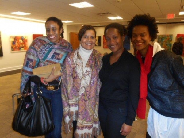 Up from D.C.  for the show, Beverly Russell, Stacie Fabre, Sonya Baskerville and arti Photo