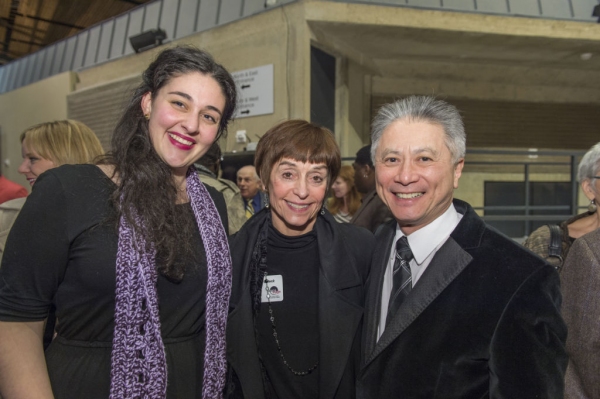 Directing Assistant Maria Edmundson with Movement Director David Leong and his wife P Photo