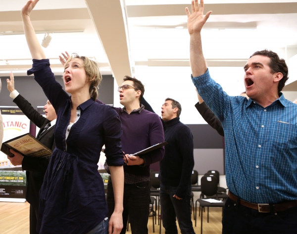 Photo Coverage: Sail On! In Rehearsal with Brian d'Arcy James, Jill Paice & the Cast of TITANIC 